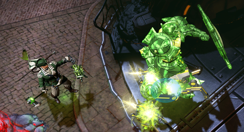Illustration for article titled This Week's Infinite Crisis Costume Is Patriot Green Lantern